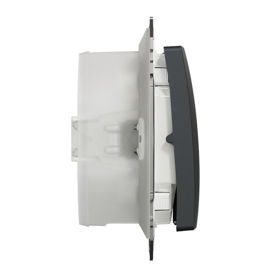 Одноклавішний перемикач 2 напрямки IP44 Чорний Sedna Design