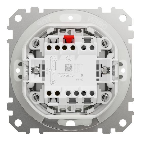 Одноклавішний перемикач 2 напрямки IP44 Чорний Sedna Design