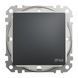 Одноклавішний перемикач 2 напрямки IP44 Чорний Sedna Design