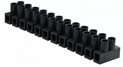 Клемна колодка "тип Н" 2,5-4 мм2 / 3А чорна, 13013, Черный, Черный