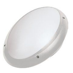 Плафон пластиковий Е-27 (max.15w) AQUA OVAL OPAL антивандальний овал IP65 сірий HOROZ, Сірий, 325х235х98, 400-012-106