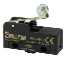 Мини-выключатель MN2MIM1 с металлическим роликом на коротком рычаге EMAS