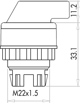 Перемикач B101S32 2-0-1 без фіксації (2НО) EMAS