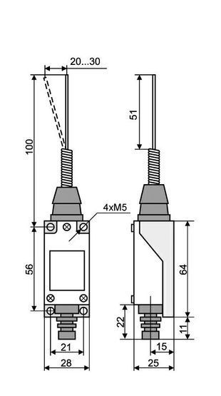 МЕ 8169 кінцевий вимикач