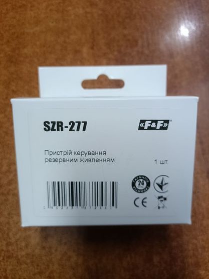 SZR-277 Автоматичне включення резерву F&F, від однофазного генератора