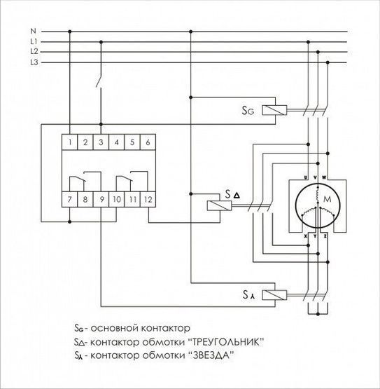 Реле часу PCG-417 DUO зірка-трикутник