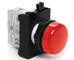Сигнальна арматура із світлодіодом CP0K0XK 100-250 В AC (червона) - пластик IP65 EMAS
