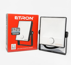 Прожектор 12W 5000К с датчиком присутствия ETRON Spotlight 1-ESP-222 IP67, 20228, 1-ESP-222, 5000