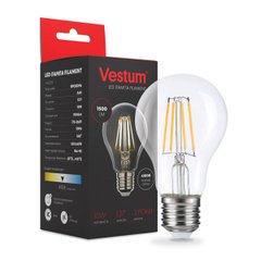 Світлодіодна філаментна лампа Vestum А60 Е27 10Вт 220V 4100К 1-VS-2113, 4100