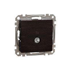 TV-розетка, Sedna Design & Elements, Венге - имитация дерева, SDD181471 Schneider, Венге