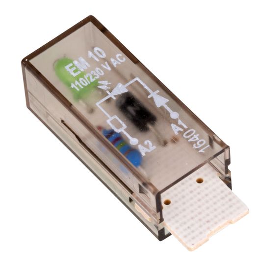 Модуль зеленого світлодіода для гнізд YPT/PT/YRT/RT 110-230В AC Schrack