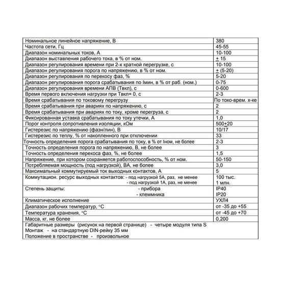Блок універсальний УБЗ-301 10-100А захисту електродвигунів Новатек, 1490
