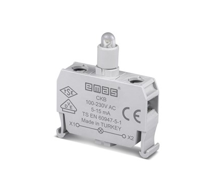 Блок-контакт подсветки с белым светодиодом 100-250 В AC CKB, EMAS