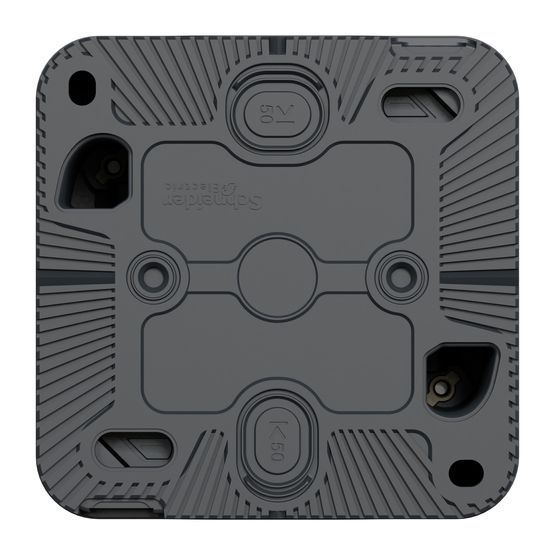 IP55 розетка с заземлением и шторками IP55 Mureva Styl, черная