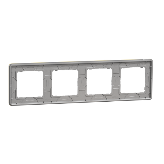 Рамка 4-постовая Матовое золото Sedna Elements Schneider Electric SDD371804, Матовое золото
