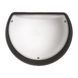 Плафон пластиковий Е-27 (max.40w ЛОН) AQUA HALFMOON антивандальний полумісяць IP54 чорний HOROZ, Чорний, 250х201,5х104,7, 400-123-114, 133