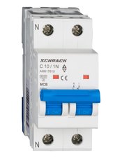 Автоматический выключатель 6кА 1P+N 10А х-ка C Schrack