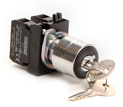 Кнопка CM101AC30 с ключом 2-0-1 2НО IP65 EMAS