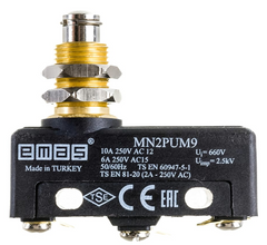 Мини-выключатель MN2PUM9 со штырьком на стержне EMAS