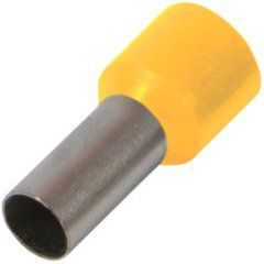 Ізольований наконечник втулковий e.terminal.stand.e7508.yellow 0.75 кв.мм, жовтий, 100шт , Жовтий