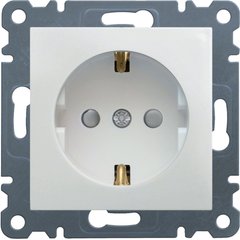Розетка с з/к с защитой контактов Lumina, белая, 16А/230В Hager