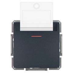 Вимикач картковий механічний Антрацит EPH6200171 ASFORA Schneider Electric самозат. контакти, 10057, Антрацит