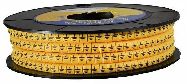Маркування EC-0 0,75-1,5 кв.мм2 "земля"