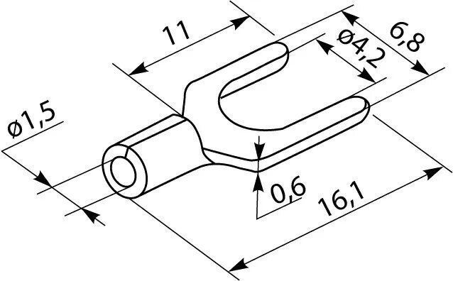 Кабельні наконечники SV 1,25-4 (100 шт.)