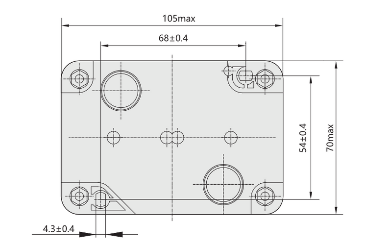 Корпус для кнопок NP2 2 місця NP2-B02 Chint