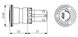 Кнопка Грибок аварійна d=40мм з табличкою з фіксацією і повернення поворотом (1НЗ) MB200EE, EMAS