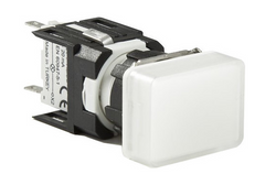 Світлосигнальна арматура прямокутна біла LED 24V AC/DC D050DXB, EMAS