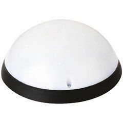 Плафон пластиковий Е27 AQUA FULLMOON антивандальний круг IP54 чорний, 7189, &Oslash;242,5х106, 400-123-115, 154