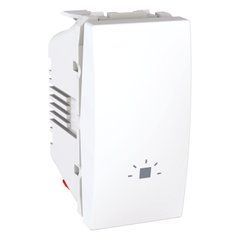 Кнопка СВЕТ 1М Белая MGU3.106.18L UNICA Schneider, 7735, Белый