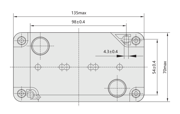 Корпус для кнопок NP2 3 места NP2-B03 Chint