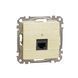 Компьютерная розетка одинарная, разъем RJ45кат. 5е UTP, Sedna Design & Elements, Береза - имитация дерева, SDD180451 Schneider, Береза