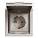 Розетка 1-я з заземленням та зах. шторками IP44 Бронза EPH3100369 ASFORA Schneider Electric, 9958, Бронза