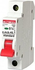 Модульний автоматичний вимикач e.mcb.stand.45.1.B16, 1р, 16А, В, 4,5 кА