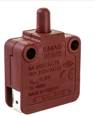 Міні-вимикач кнопковий BS1012 миттєвої дії (1НО+1Н3) EMAS