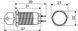 TY 19C-K11/3 кнопка металлическая с ключом 3-х позиционная 2NO+2NC.