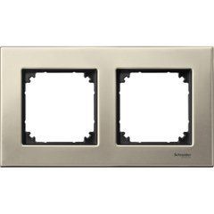 M-ELEGANCE МЕТАЛЕВА РАМКА 2-П., ТИТАН, Merten Schneider, 22530, Титан