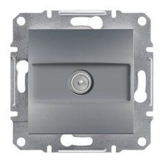 TV Розетка оконечная 1dB. Сталь EPH3200162 ASFORA plus Schneider Electric, 9960, Сталь