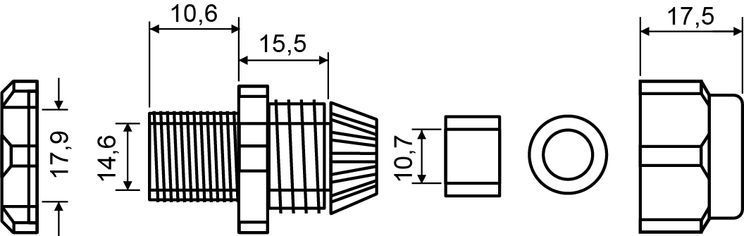 Сальник PG11 IP54 АСКО