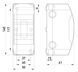 Корпус пластиковий, навісний (NT) 3-модульний, однорядний, без дверцят, IP 30