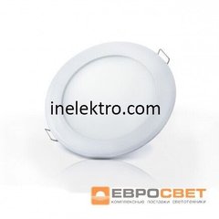 Світлодіодний світильник LED-R-300-24 24Вт 4200К коло вбудований Евросвет, 000039190, 4200
