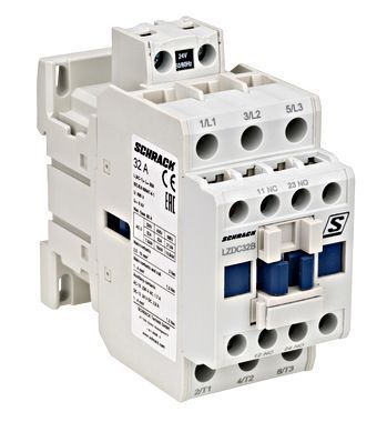 LZDC32B0--, Контактор CUBICO Classic, 3Р 15kW 32А 1НО+1НЗ 24В AC Schrack, 24V АС