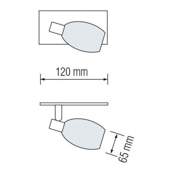 Светильник MANAVGAT-1 потолочный декор. 120mm 1xE14 хром MANAVGAT-1 HOROZ, 035-003-0001-010