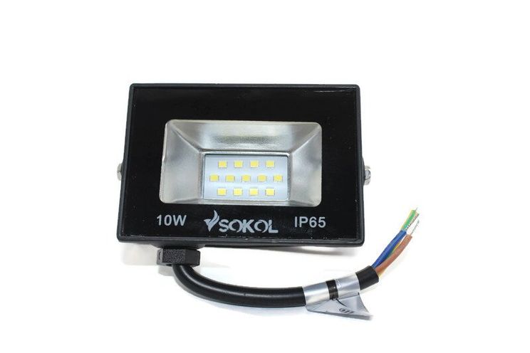 Светодиодный прожектор LED-SLT-10Вт Sokol, 99311, 6500