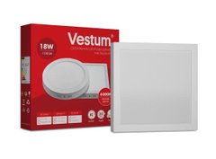 Квадратний світлодіодний накладний світильник Vestum 18W 4000K 220V 1-VS-5403, 1-VS-5403, 4000
