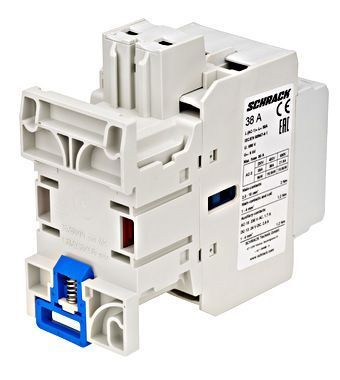 LZDC38B0--, Контактор CUBICO Classic, 3Р 18,5kW 38А 1НО+1НЗ 24В AC Schrack, 24V АС