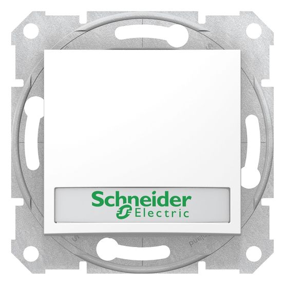 Кнопка с подсветкой с полем для надписи SDN1600321 Белый Sedna Schneider, 7284